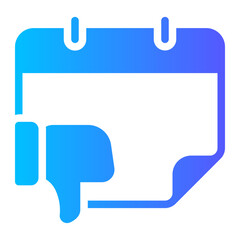 thumb down gradient icon
