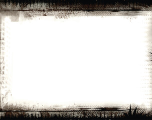 Abstract grunge rectangular frame