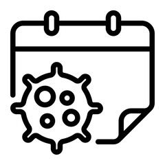 virus line icon