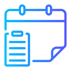 clipboard gradient icon