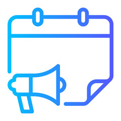 megaphone gradient icon