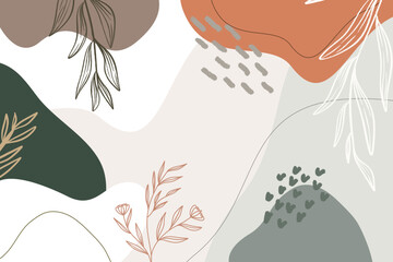 Hand drawn minimal hand drawn background