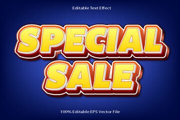 Special Sale Editable Text Effect 3d Emboss Cartoon Gradient Style