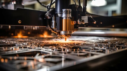 Precise laser cutting through a material with precision
