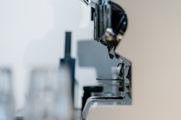 Barista is making coffee in cafe