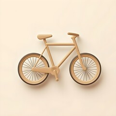 Model of a bicycle, showcasing the elegance of human-powered transportation.