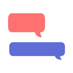 Vector speech bubbles of different siza and color