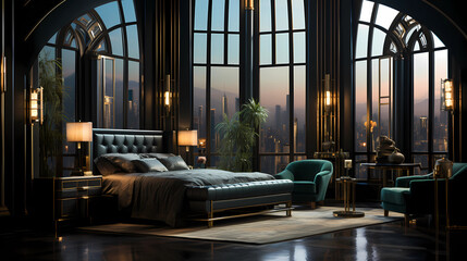 Art Deco Bedroom Design