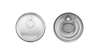 Set of can openers on a white background