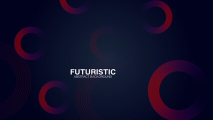 Futuristic abstract background. Glowing circle lines design. Modern shiny blue and pink geometric lines pattern. Future technology concept. Suit for poster, banner, cover, presentation, we