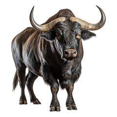 Bull, Buffalo isolated on white background