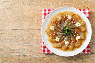 Korean Style Pickled Prawns or  Korean Soy Sauce Pickled Shrimp