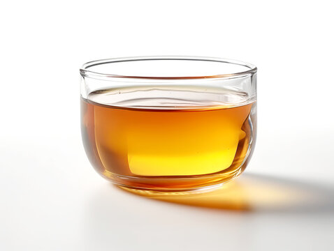 Glass of apple juice isolated on white background.