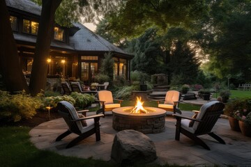 Backyard Landscaped Yard