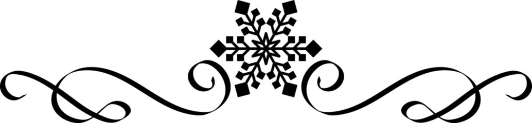 Christmas snowflake divider,Snowflakes Borders.