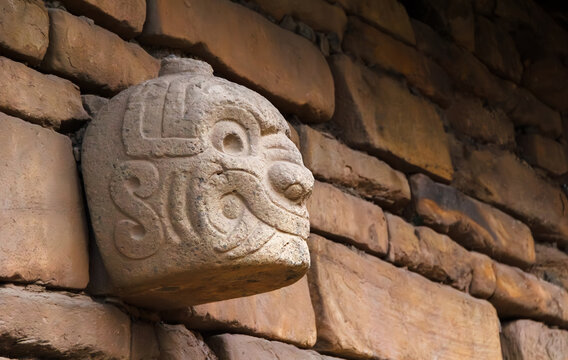 The last sentinel. The nailed head that still guards the temple of Chavin.