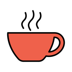 Hot coffee icon