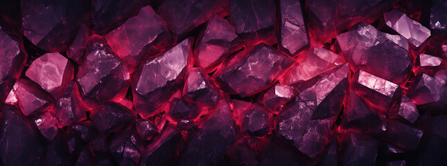 Ruby red Gemstone Background backdrop for wallpaper space - obrazy, fototapety, plakaty