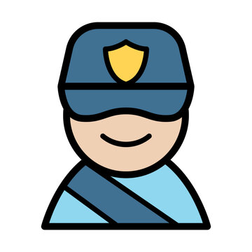 Traffic police icon