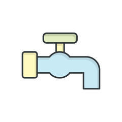 Water tap icon vector design templates simple and modern
