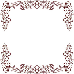 Frame ornament vintage classic element decoration