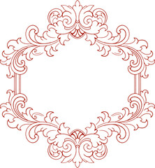 Frame ornament vintage classic element decoration