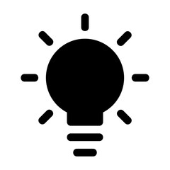 Idea Glyph Icon Vector