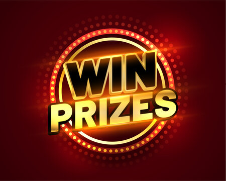 retro style win prizes and surprise gifts background