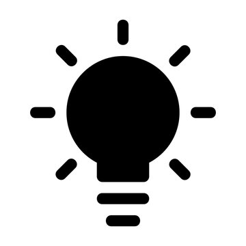 Idea Glyph Icon Vector