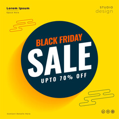 modern style black friday holiday sale offer poster for business promo