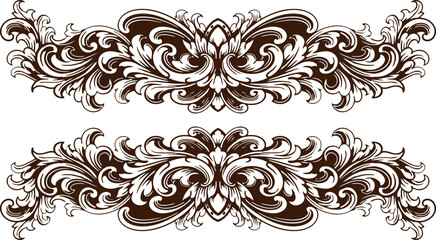 Frame ornament vintage classic element decoration