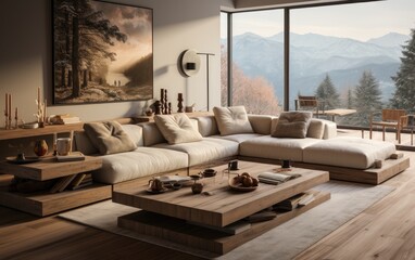 Simple modern living room