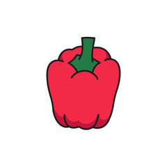 Bell pepper icon. Bell pepper vector icon. Bell pepper vector icon