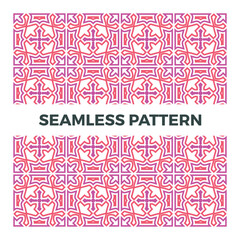 Seamless geometric patterns illustration design