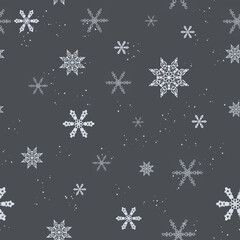 Seamless pattern on the theme of the new year and Christmas