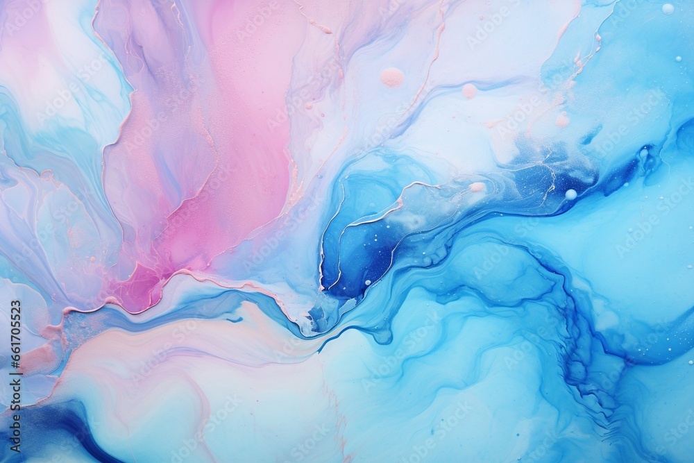 Poster Generative AI : Marble ink abstract art from exquisite original painting for abstract background.