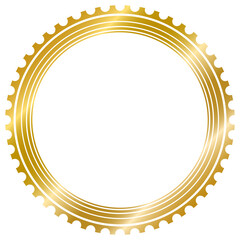  decorative frame vintage circle golden frame isolated on white background windows transparent background png file ready to use