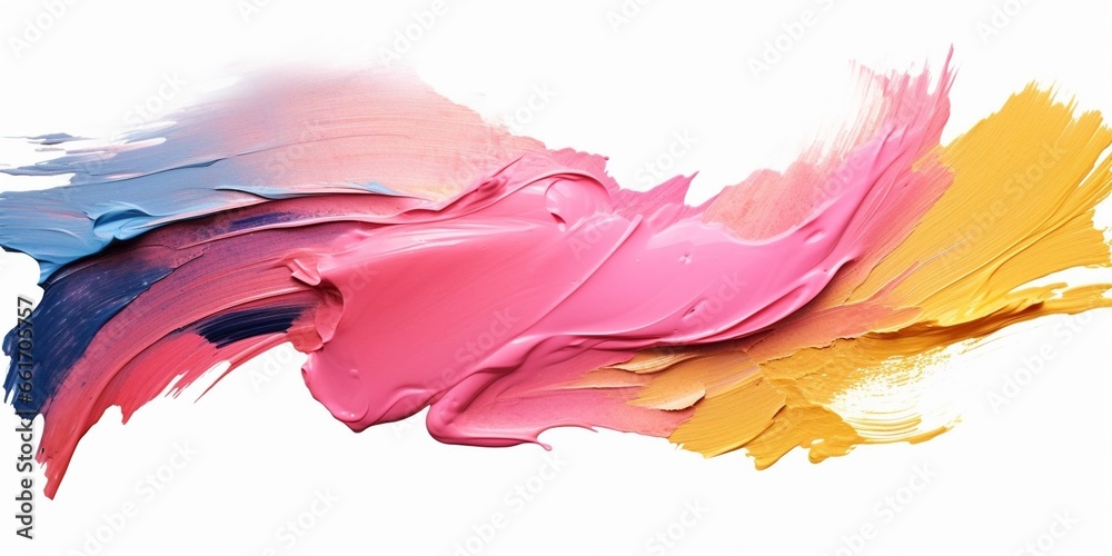 Leinwandbilder generative ai : paint abstract splash of watercolor for the text message background. colorful splash