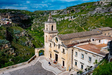 Fototapeta na wymiar Church of Saint Mary of Idris in Matera - Italy
