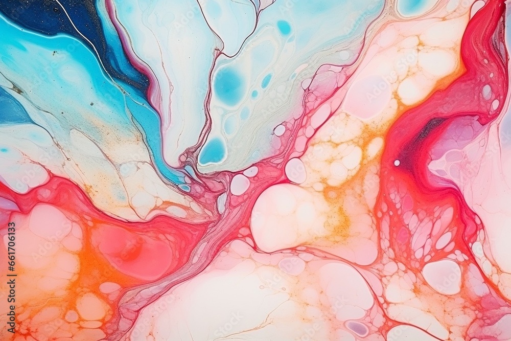 Poster Generative AI : Marble abstract art from exquisite original painting for abstract background.
