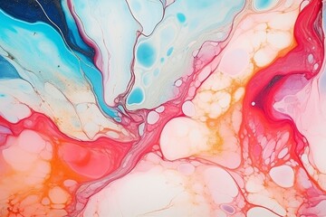 Fototapeta premium Generative AI : Marble abstract art from exquisite original painting for abstract background.