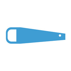Digital png illustration of blue bottle opener on transparent background
