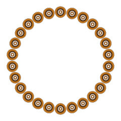 Circle frame photo and decoration other