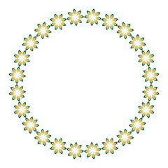 Circle frame photo and decoration other