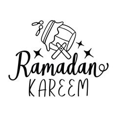 Ramadan Eid Lettering Quotes For Printable Poster, Tote Bag, Mugs, T-Shirt Design.
