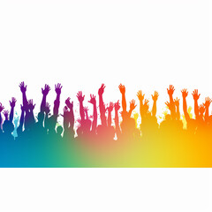 Silhouette of dancing people on a white background. Vector illustration.