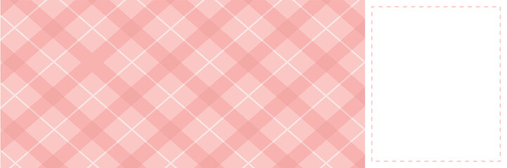 Digital png illustration of pink chequered card on transparent background