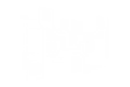 Digital png illustration of digital screen with connected icons on transparent background