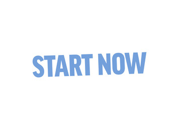 Digital png illustration of start now text on transparent background