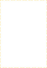 Digital png illustration of yellow abstract linear shape on transparent background